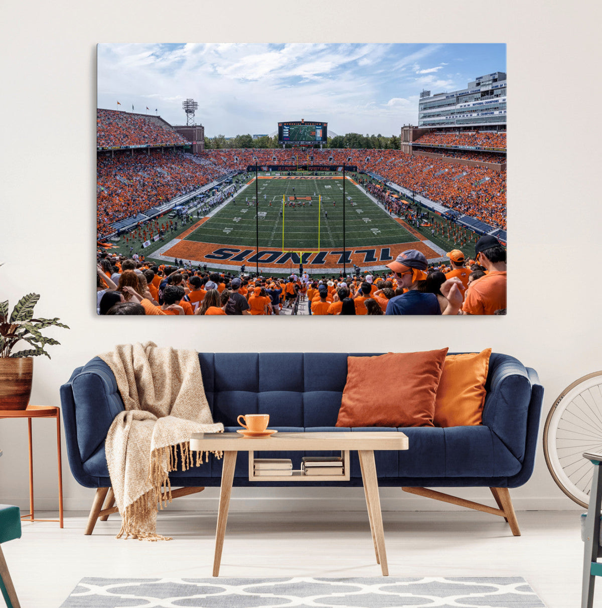 University of Illinois Fighting Illini Football Team Print