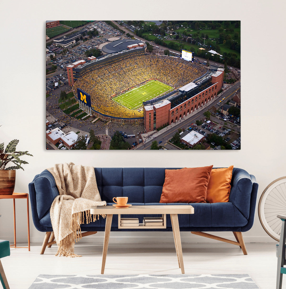 University of Michigan Wolverines Football Team Print - Ann