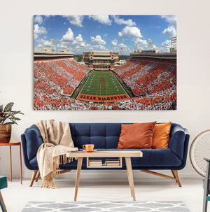 Oklahoma State Cowboys Football Team Print - Stillwater
