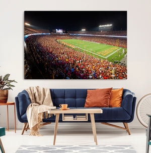 Iowa State University Cyclones Canvas Print, Football Team