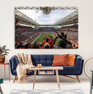Miami Hurricanes Football Team Wall Art Print - Miami Hard