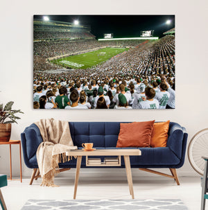 Michigan State Spartans Football Canvas Print - East Lansing