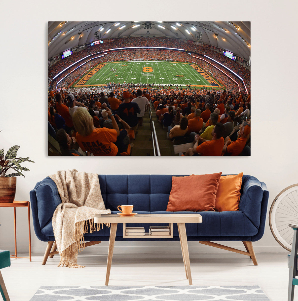 Syracuse University Orange Football Canvas Print, Football
