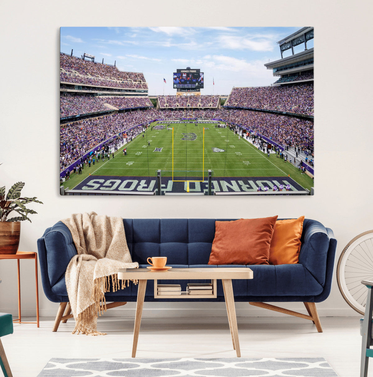 TCU Horned Frogs Football Team Print - Fort Worth Amon G.