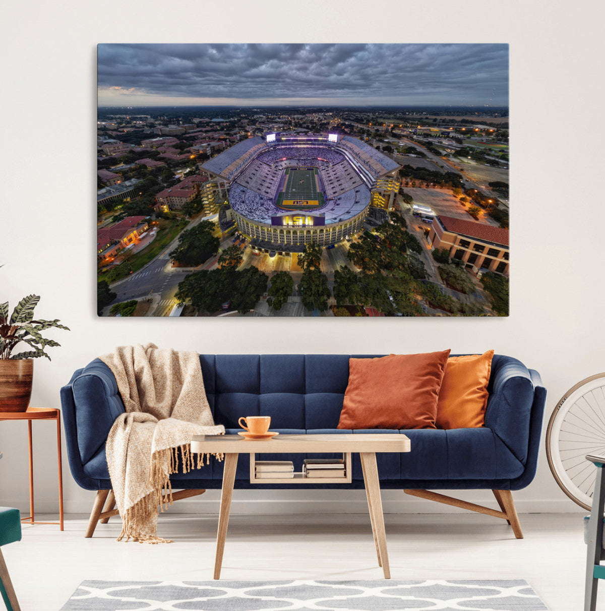 The Louisiana State University Tigers Football Team Print -