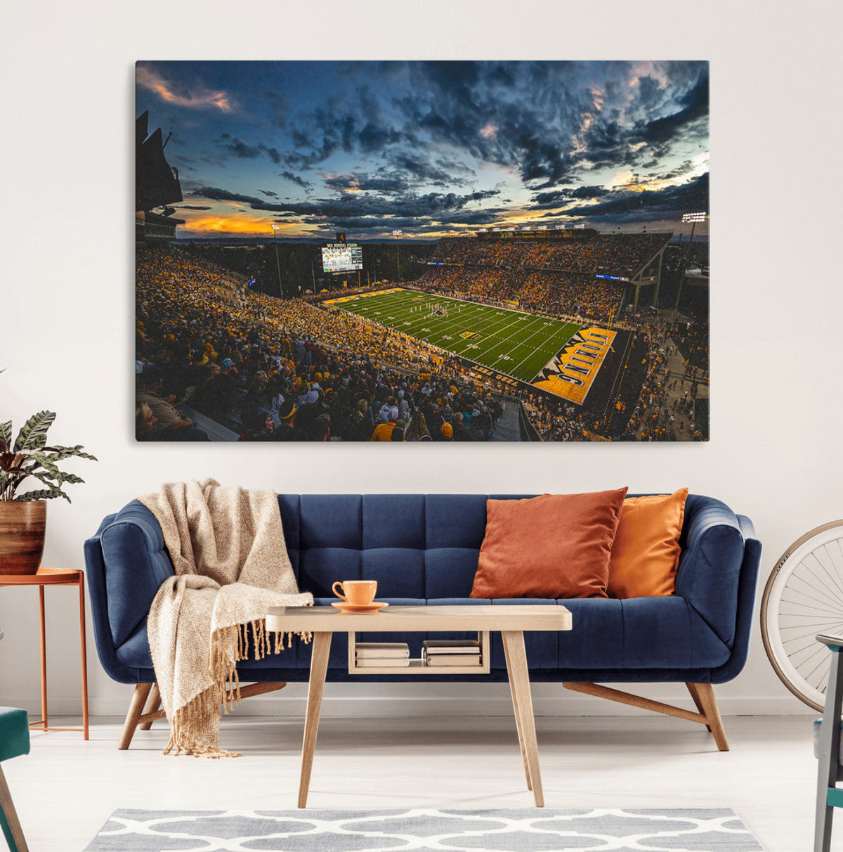 University of Wyoming Cowboys Football Team Print - Laramie
