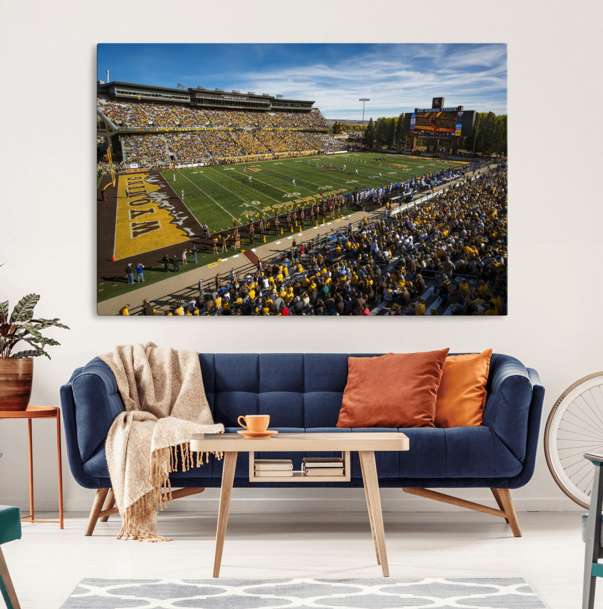 University of Wyoming Cowboys Football Team Print - Laramie