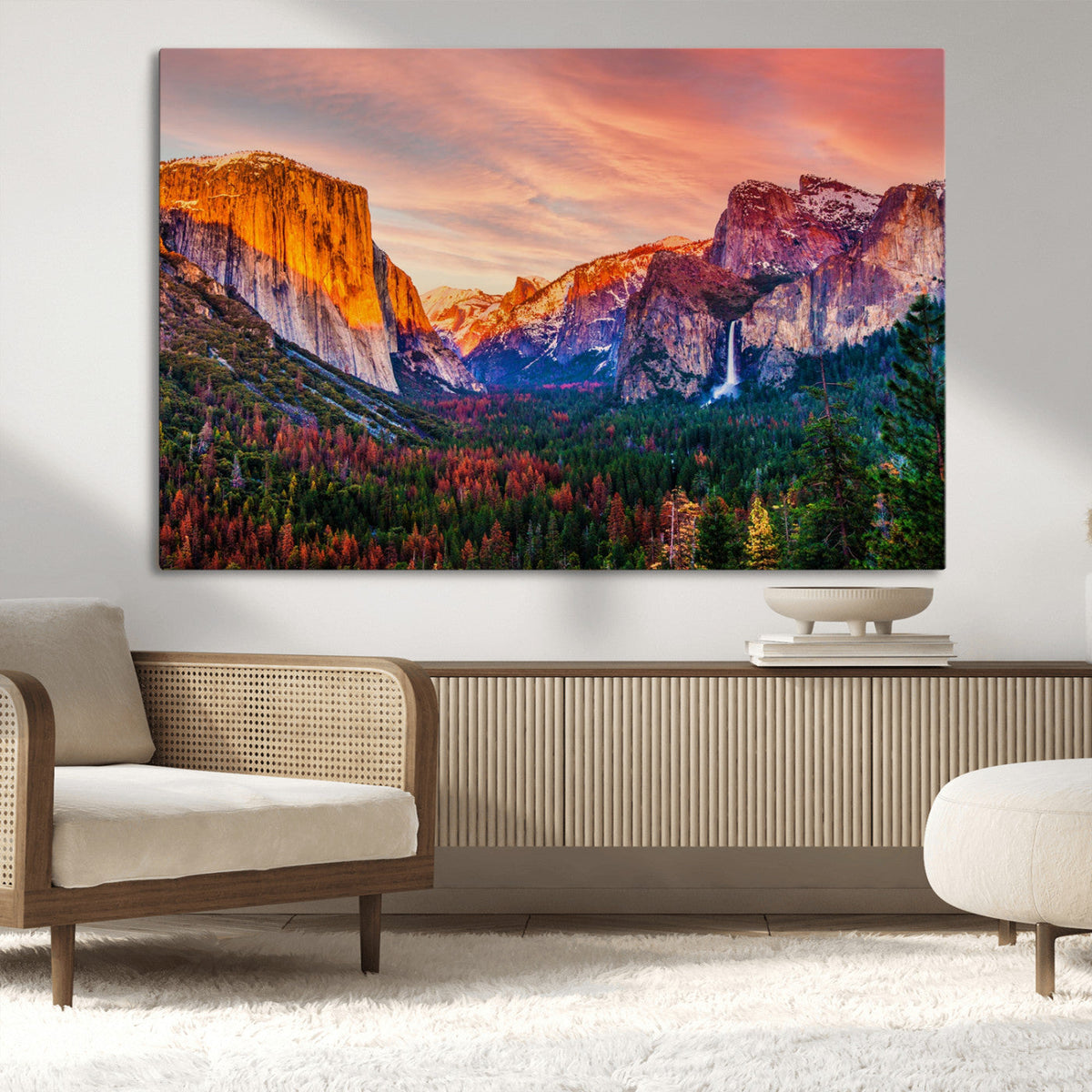 Yosemite Nal Park Wall Art Landscape Canvas Print El Capitan