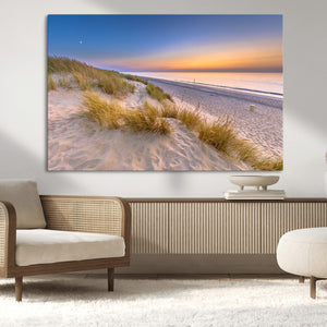 Sunrise On The Beach Wall Art Canvas Print