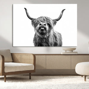 Fanny Scottish Highland Cow Cattle Art Print Farmhouse Wall