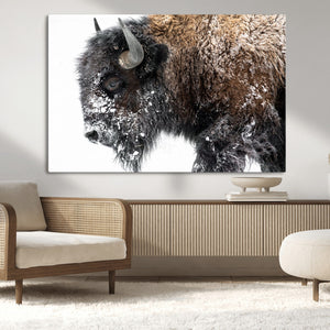 American Bison Wall Art Print – Majestic Buffalo Canvas