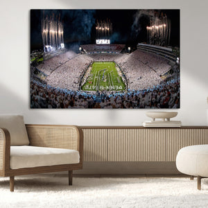 Penn Stadium Football Wall Art Canvas Print, Pennsylvania