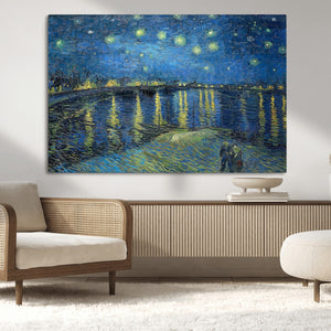 Vincent van Gogh Starry Night over the Rhone Abstract Wall