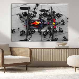 RedBull Formula 1 Canvas Wall Art Print