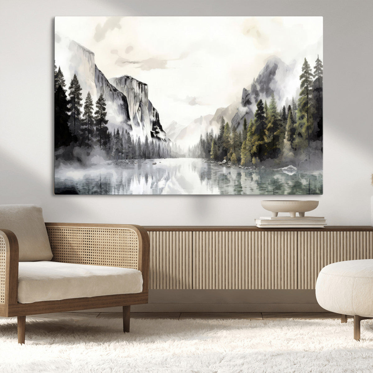 Yosemite Valley Wall Art Canvas Print – Framed and Ready to