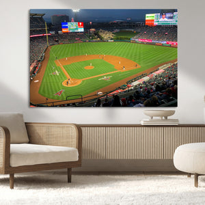 Angel Stadium Aerial Canvas Print – Los Angeles Angels