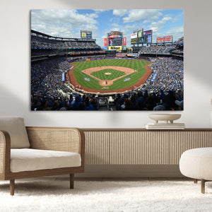 New York Mets Baseball Team Print - Citi Field Stadium Wall