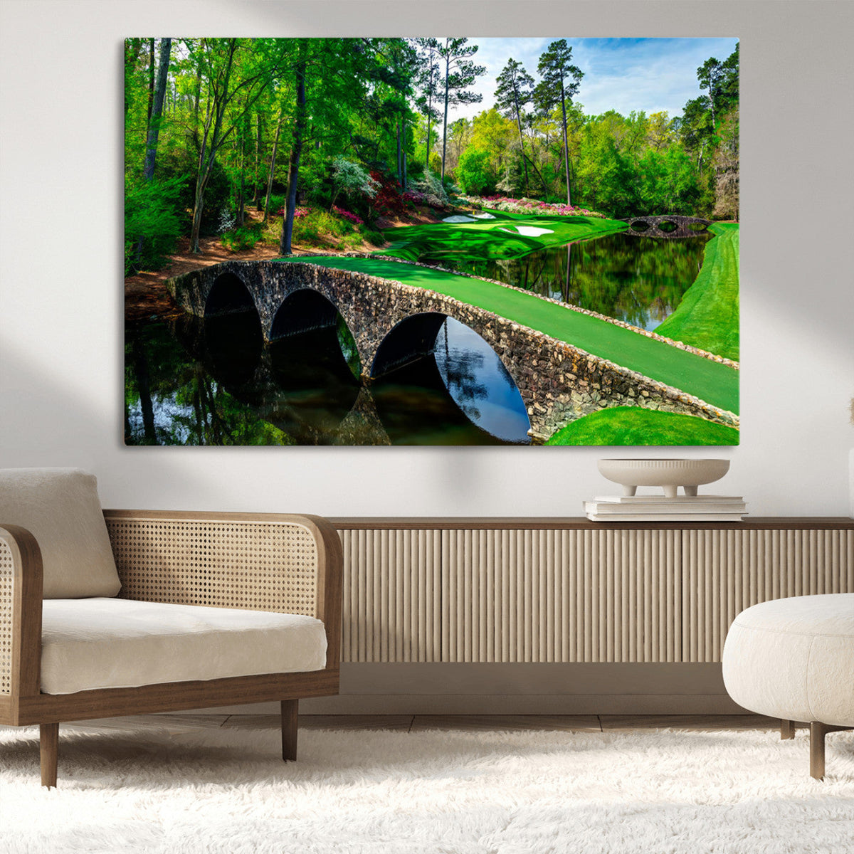 Augusta National Golf Club Wall Art - Panoramic Bridge &