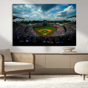 3-Panel Kauffman Stadium Wall Art Print | Large Kansas City