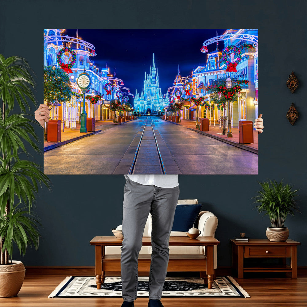 Disney Wall Art | Castle Large Wall Art Disney Magic Kingdom