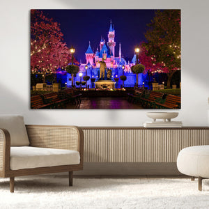 Castle Large Wall Art Disney Magic Kingdom Kids Room Decor -