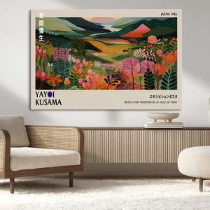 Yayoi Kusama Japan 1986 Wall Art Canvas Print – Vibrant