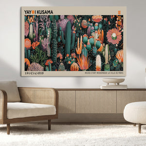 Yayoi Kusama Art Print Canvas – Abstract Mount Fuji Japanese
