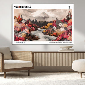 Modern Japanese Wall Art Canvas Print – Framed Abstract