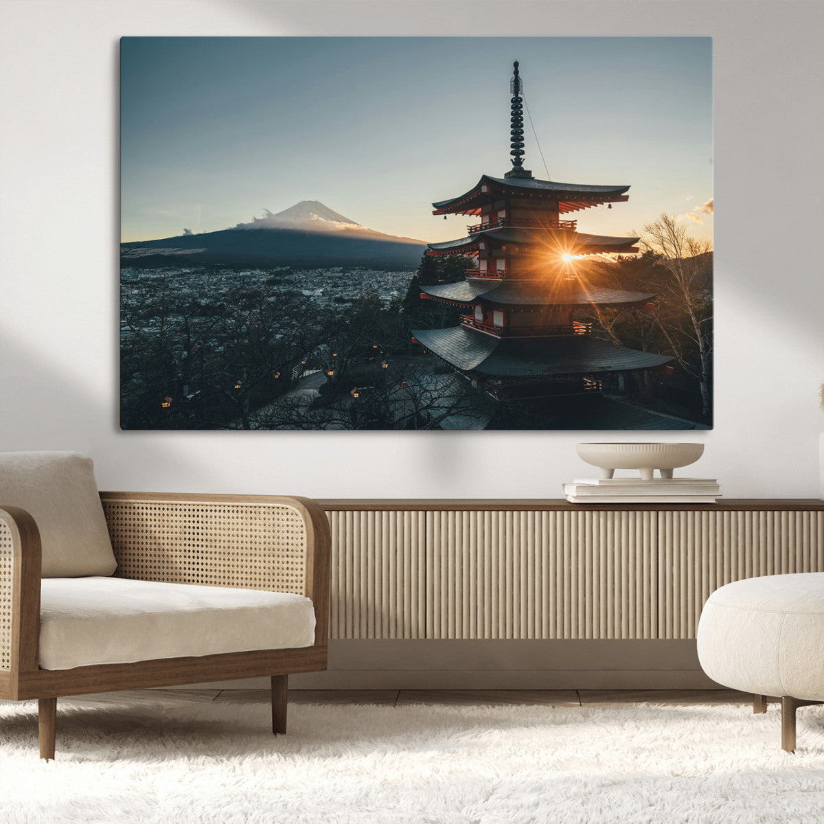 Mount Fuji Wall Art Canvas Print – Framed Japan Travel Art