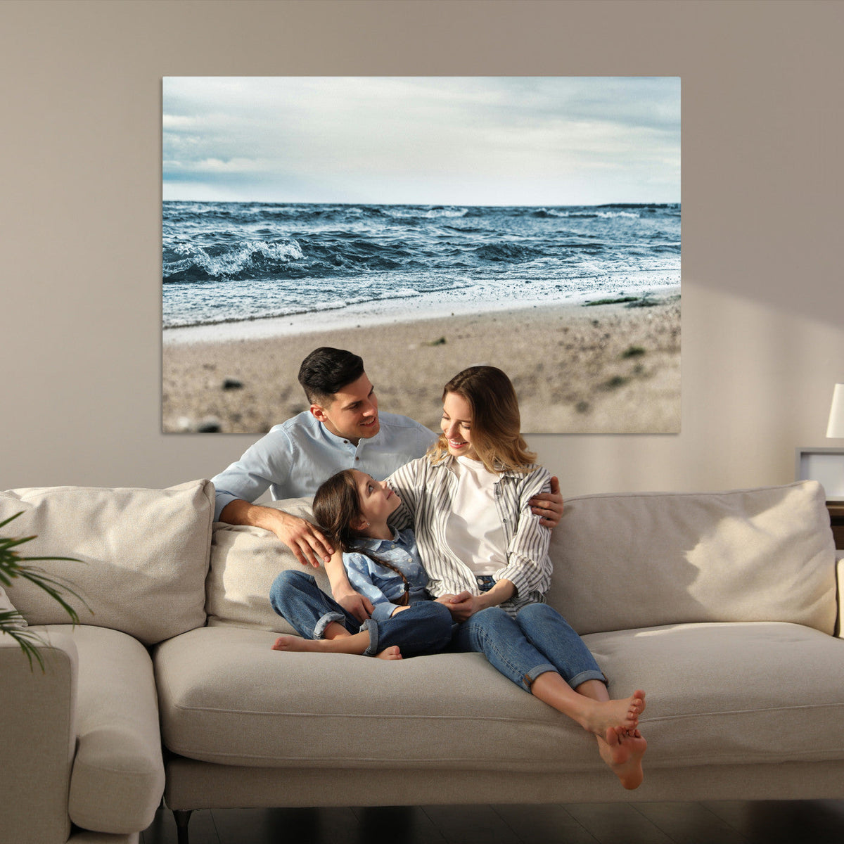 Ocean Wall Art Canvas Print – Moody Coastal Seascape Scene