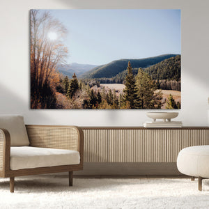 Tropical Palm Trees Wall Art Canvas Print – Framed Sunset