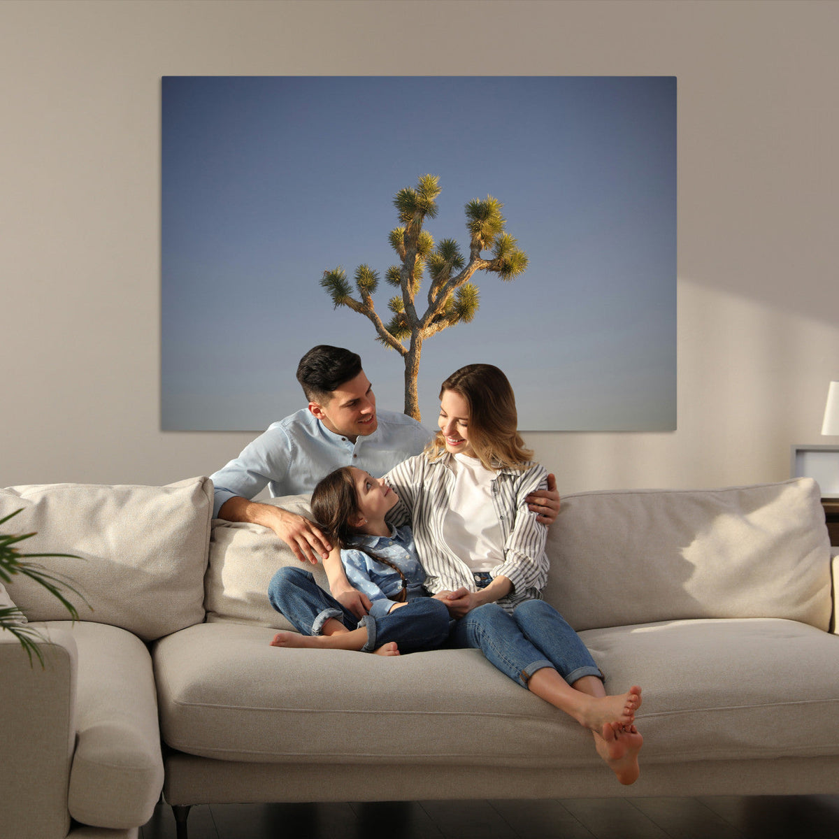 Joshua Tree Wall Art Canvas Print – Framed Southwestern