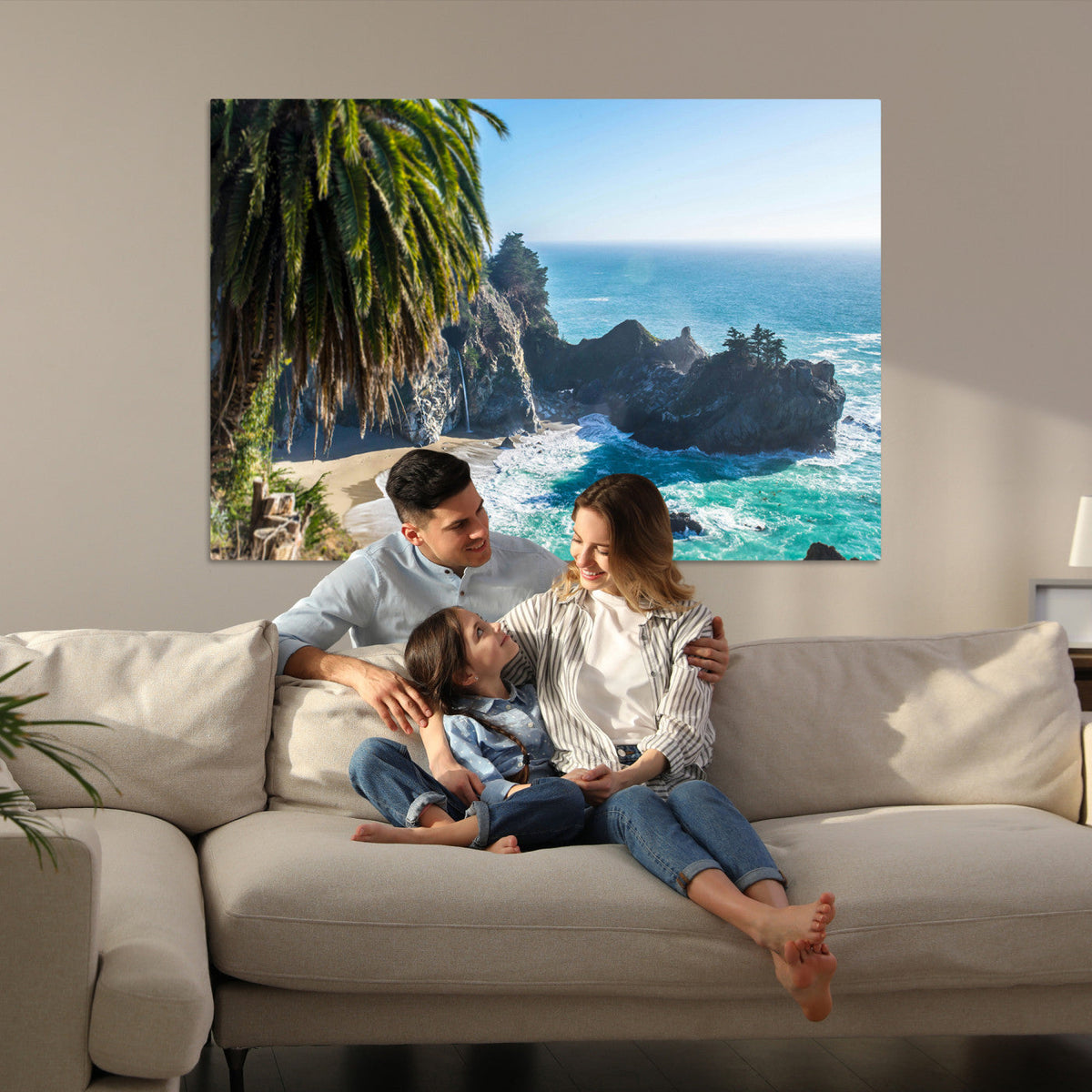 Big Sur Wall Art Canvas Print – Framed California Coastline