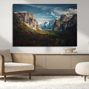 Yosemite National Wall Art Canvas Print – Framed Mountain