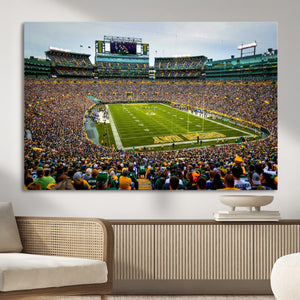 Green Bay Packers Lambeau Field Stadium Wall Art Canvas
