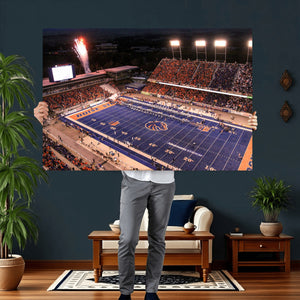 Boise State Stadium Large Wall Art Canvas Print for Living