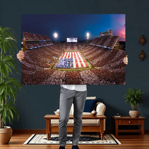 Oklahoma Memorial Stadium Wall Art Canvas Print – Oklahoma
