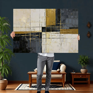 Geometric Abstract Wall Art Canvas Print