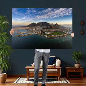 Cape Town Wall Art Canvas Print – Table Mountain Coastal