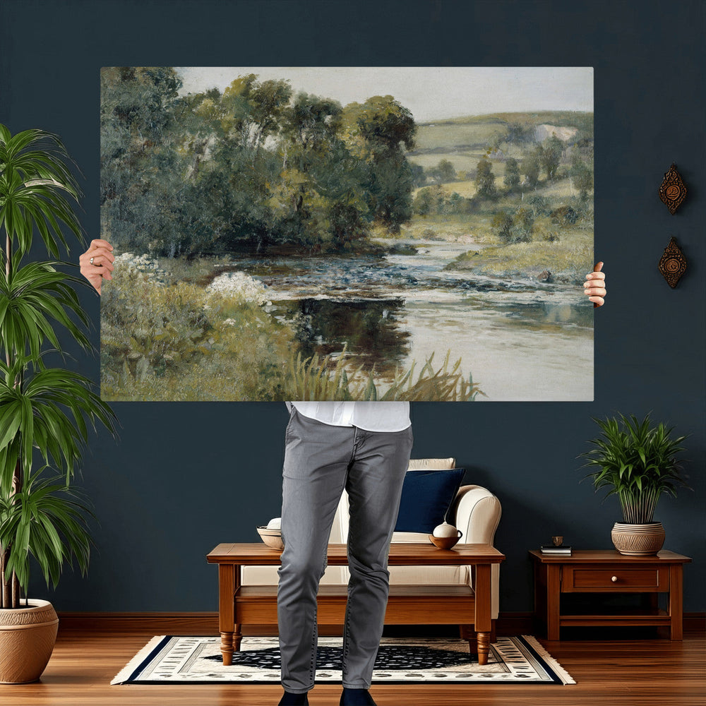 Edward Mitchell Bannister Streamside Wall Art Canvas Print