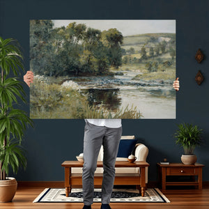 Edward Mitchell Bannister Streamside Wall Art Canvas Print