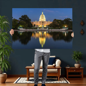 US Capitol Building Wall Art Canvas Print – Washington DC