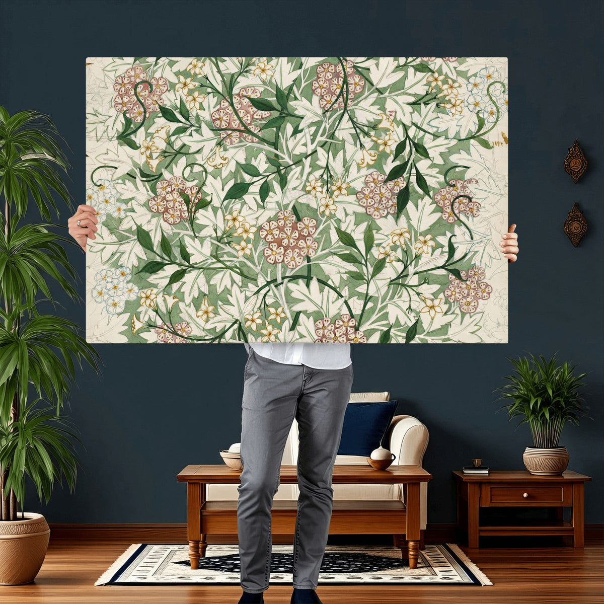 William Morris Jasmine 1872 Canvas Wall Art — Arts and