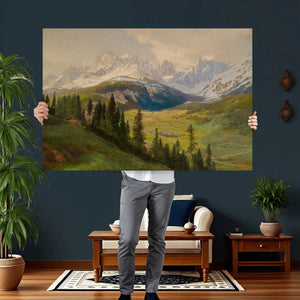 Konrad Petrides View from Mount Helm Canvas — Austrian