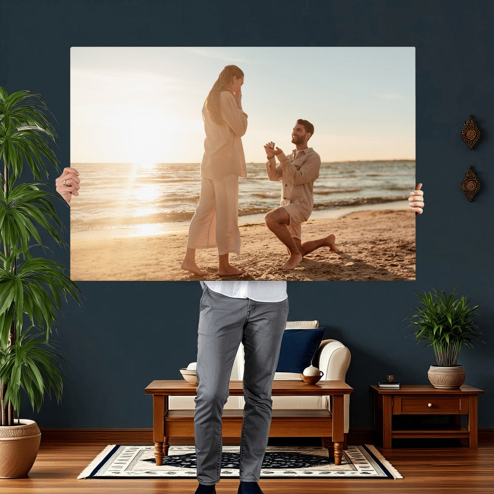 Custom Photo Framed Canvas Wall Art, Personalized Picture Print