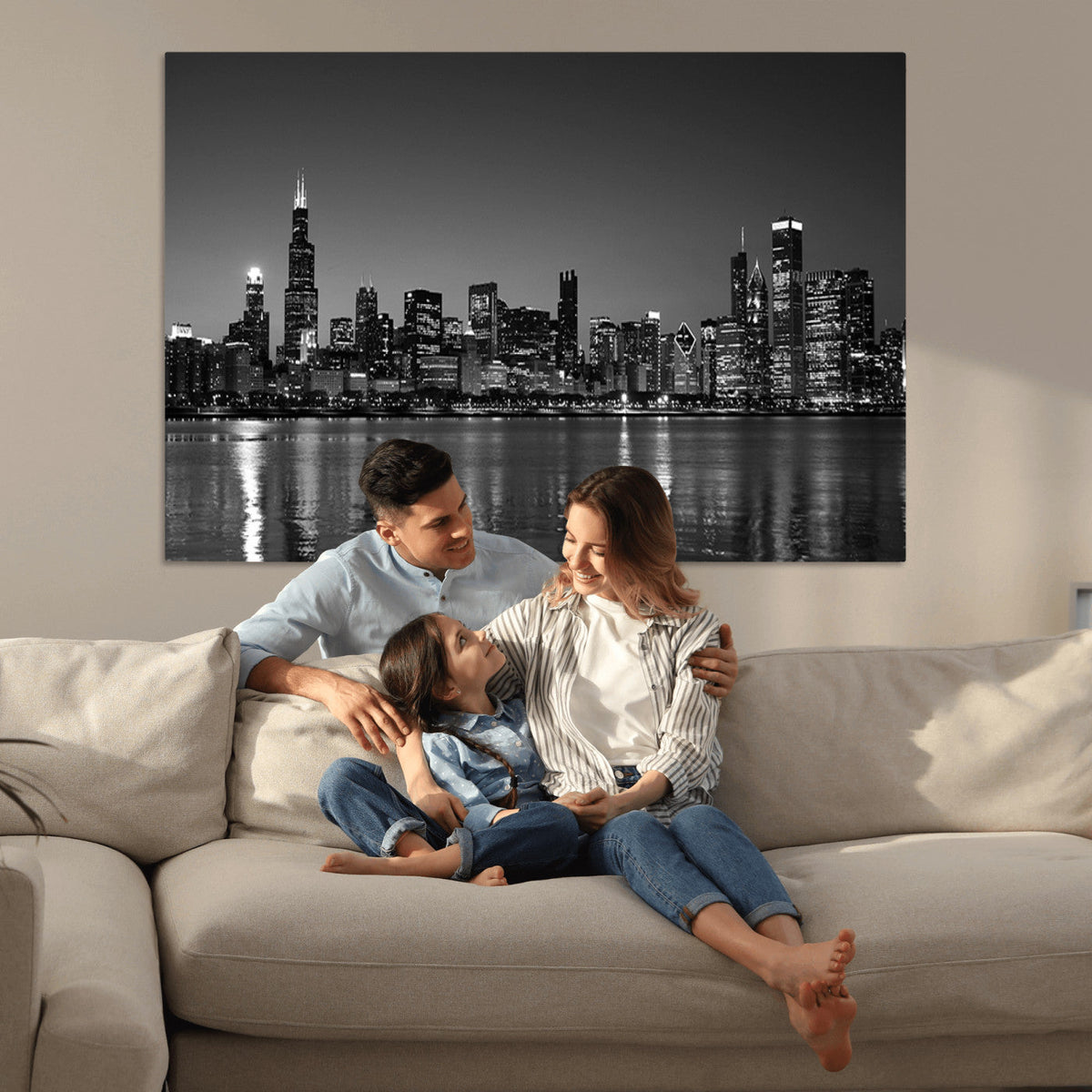 Chicago Wall Art Canvas Print