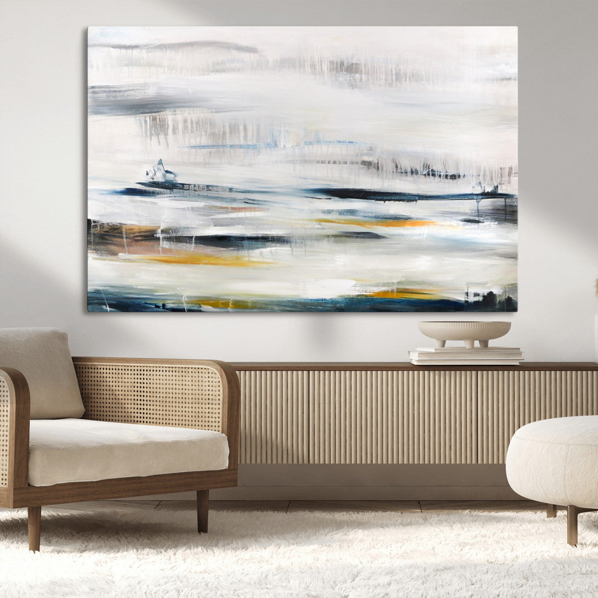 Soft Color Abstract Canvas Print