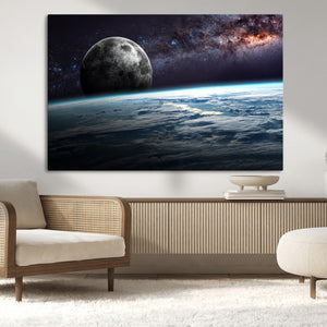 Space and Planet Canvas Print