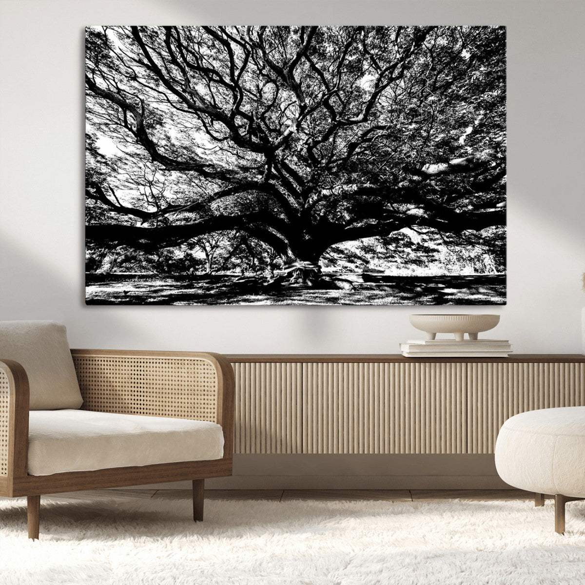 Mighty Angel Oak Wall Art | Angel Oak Tree Art Print