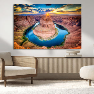 Sunset on the Horseshoe Bend Grand Canyon, Horseshoe Bend